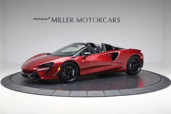 New 2025 McLaren Artura Spider TechLux for sale $331,008 at Alfa Romeo of Greenwich in Greenwich CT 06830 2