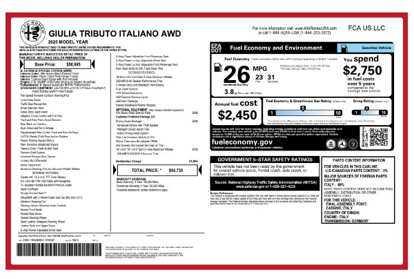 Used 2025 Alfa Romeo Giulia for sale Sold at Alfa Romeo of Greenwich in Greenwich CT 06830 24