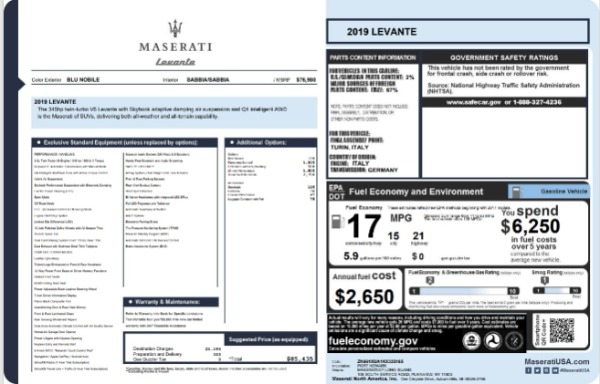 Used 2019 Maserati Levante for sale Call for price at Alfa Romeo of Greenwich in Greenwich CT 06830 27
