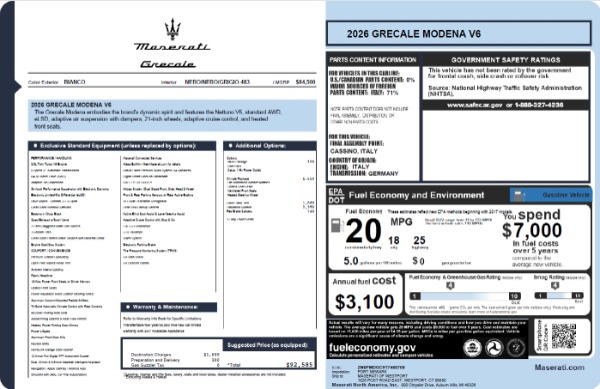 Used 2026 Maserati Grecale Modena for sale $81,370 at Alfa Romeo of Greenwich in Greenwich CT 06830 23