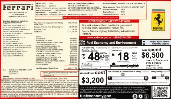 Used 2025 Ferrari 296 GTS for sale $449,900 at Alfa Romeo of Greenwich in Greenwich CT 06830 2