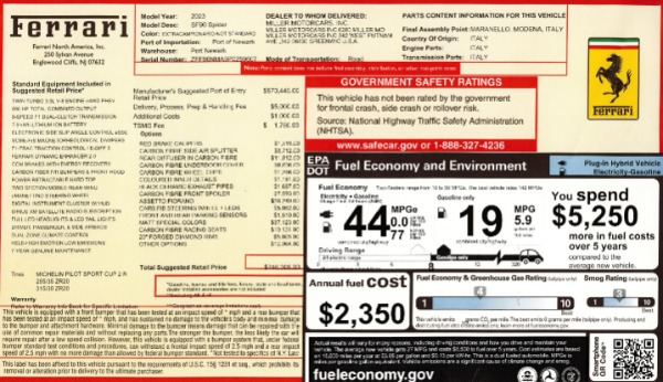 Used 2023 Ferrari SF90 Spider for sale $579,900 at Alfa Romeo of Greenwich in Greenwich CT 06830 2