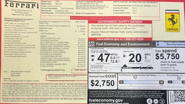 Used 2023 Ferrari 296 GTS for sale $355,900 at Alfa Romeo of Greenwich in Greenwich CT 06830 2