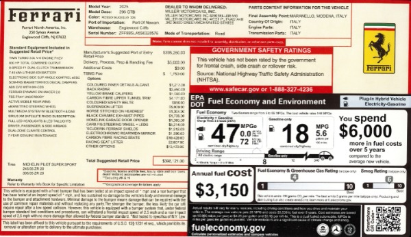 Used 2025 Ferrari 296 GTB for sale $335,900 at Alfa Romeo of Greenwich in Greenwich CT 06830 2