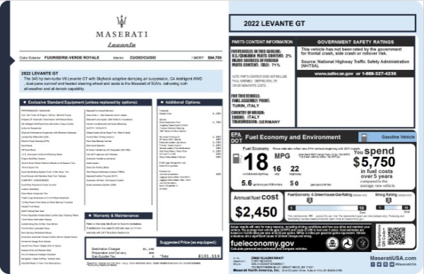 Used 2022 Maserati Levante GT for sale $42,900 at Alfa Romeo of Greenwich in Greenwich CT 06830 24