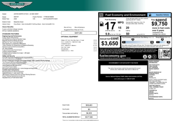 Used 2026 Aston Martin DBX 707 for sale $259,900 at Alfa Romeo of Greenwich in Greenwich CT 06830 13