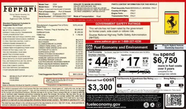 Used 2024 Ferrari SF90 Spider for sale $569,900 at Alfa Romeo of Greenwich in Greenwich CT 06830 2