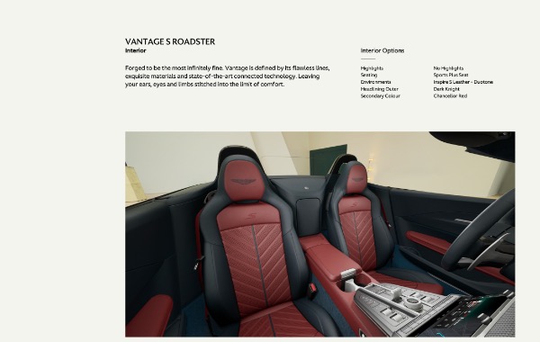 New 2026 Aston Martin Vantage S Roadster for sale $255,400 at Alfa Romeo of Greenwich in Greenwich CT 06830 10